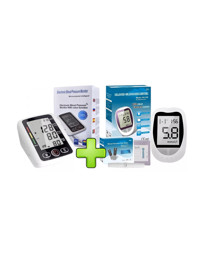 KIT TENSIOMETRO + GLUCOMETRO